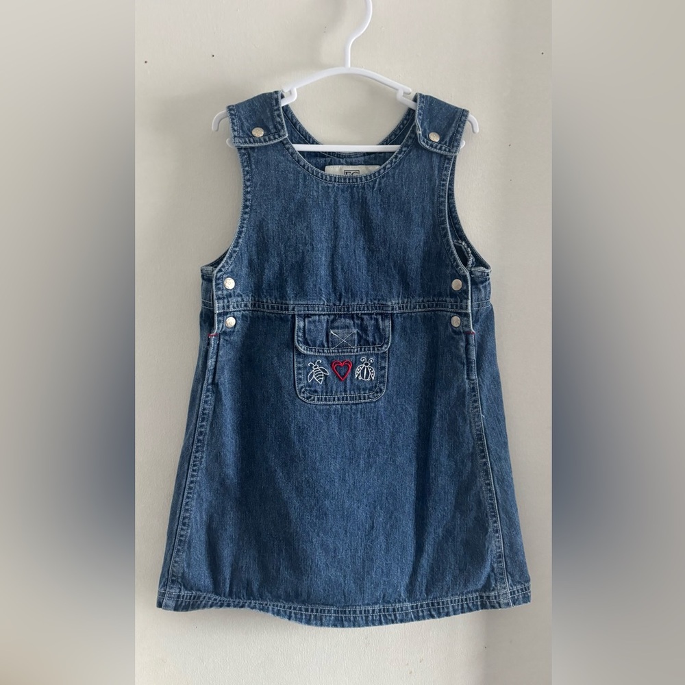 Charming Kids Denim Overall Dress